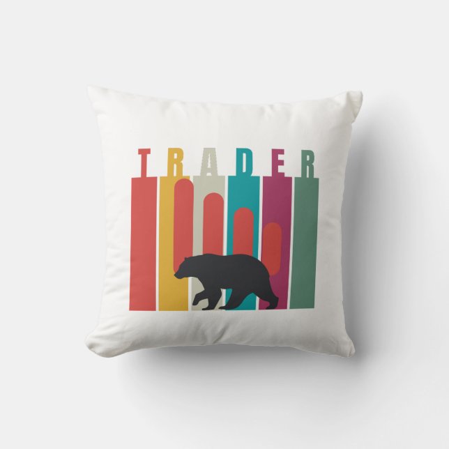Bearish market | Trader | Simple design Kudde (Framsida)