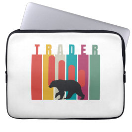 Bearish market | Trader | Simple design Laptop Fodral