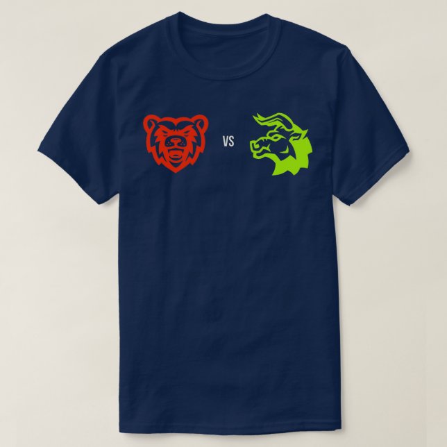 Bearish vs bullish market t shirt (Design framsida)