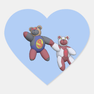BearKon Hjärtformat Klistermärke