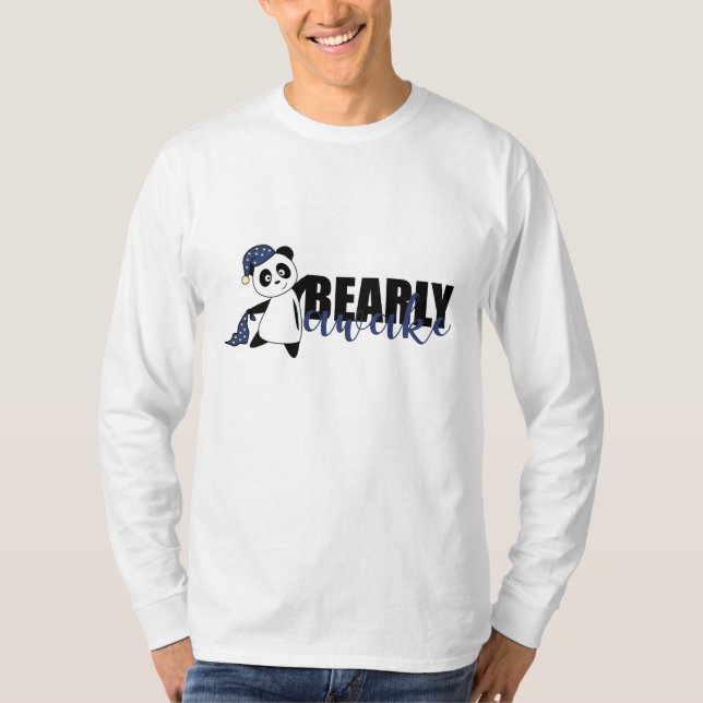 Bearly AVakpanda Panda Sleepyhead Teddy T Shirt (Framsida)