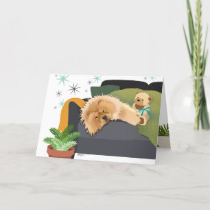 BEARLY AWAKE - CHOW Art Card Helgkort