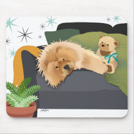BEARLY AWAKE - CHOW mousepad Musmatta