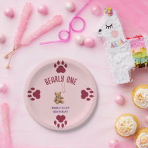 Bearly One | Brun Teddybjörn Första Födelsedagen