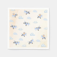 Bearly Wait Baby Shower Flygande Björn & Moln