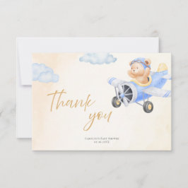 Bearly Wait Baby Shower Thank You Card Tack Kort