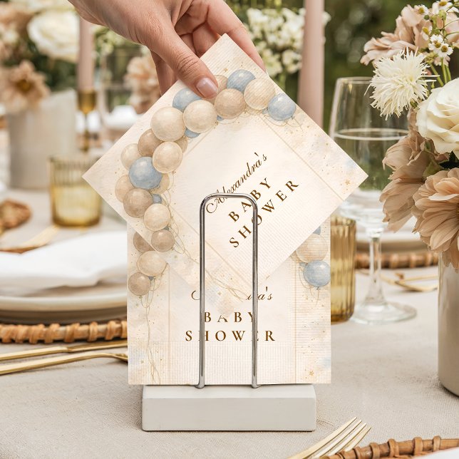 Bearly Wait Balloon Baby Shower Pappersservett (Skapare uppladdad)