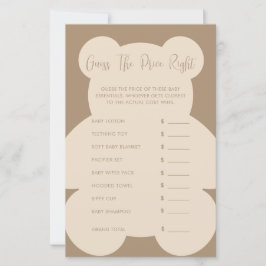 Bearly Wait Beige Guess The Price Game