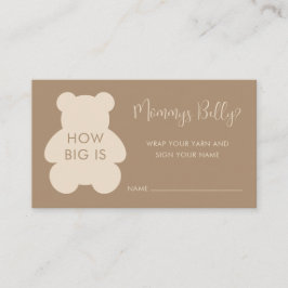 Bearly Wait Beige How Big Mommys Belly Tilläggskort