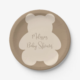 Bearly Wait Beige Teddy Bear Baby Shower