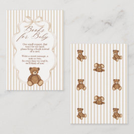 Bearly Wait Elegant Baby Shower book request Tilläggskort