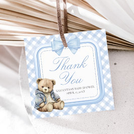 Bearly Wait Elegant Bear Baby Shower Gåvor Etiketter