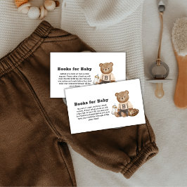 Bearly Wait Football Sport Books For Baby Shower  Tilläggskort