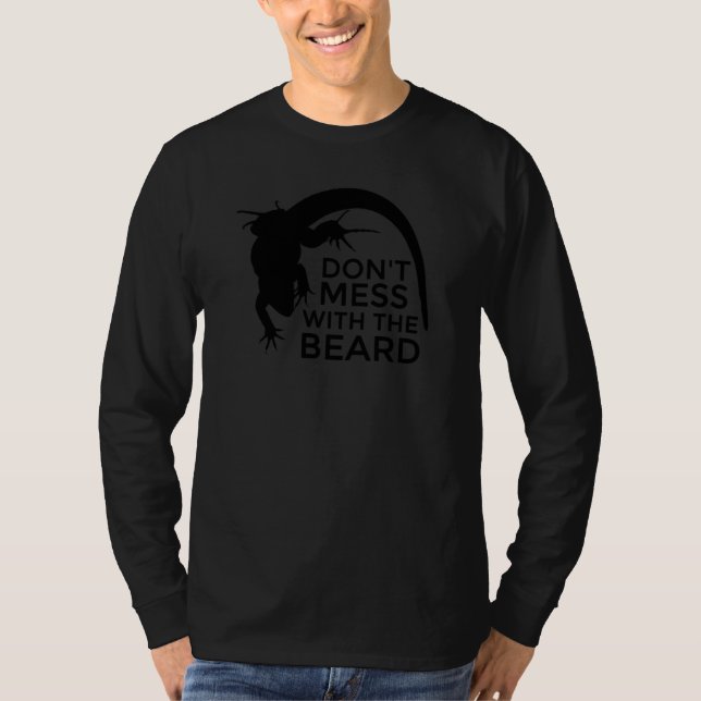 Bearmad Dragon var  med skägget T Shirt (Framsida)