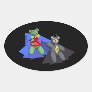 BearMartian Oval Sticker Ovalt Klistermärke