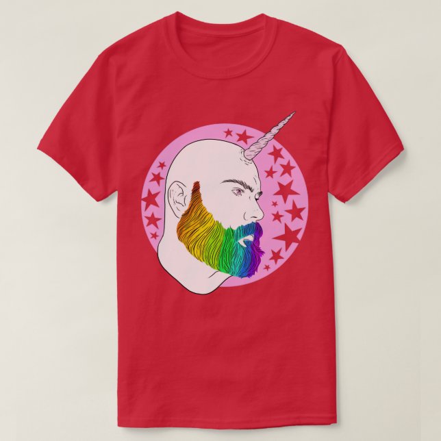 Bearnicorn Rainbow rosa magi Classic TShirt T Shirt (Design framsida)