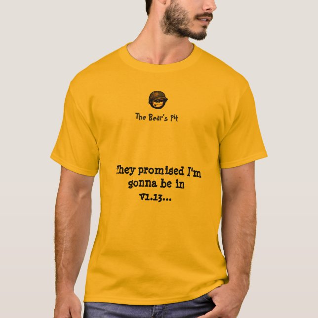Bearpit "v1.13-Gult-Skjorta ", T Shirt (Framsida)