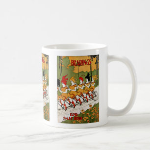 Bearringarna Tandem Bicycle och Coffee Mugg