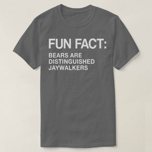 Bears är hedersbetänkta Jaywalkers Funny Animal Pu T Shirt (Design framsida)