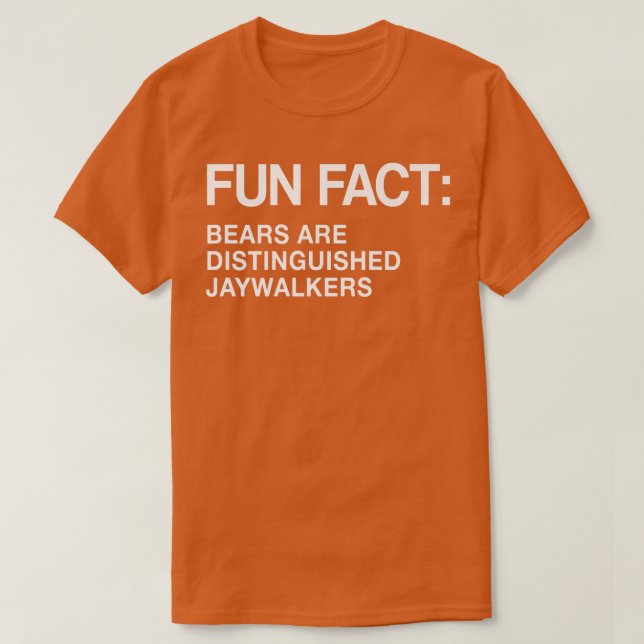 Bears är hedersbetänkta Jaywalkers Funny Animal Pu T Shirt (Design framsida)