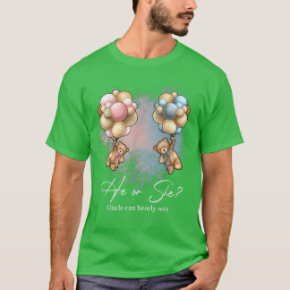Bears Balloons farbror kan avvakta Gender T Shirt