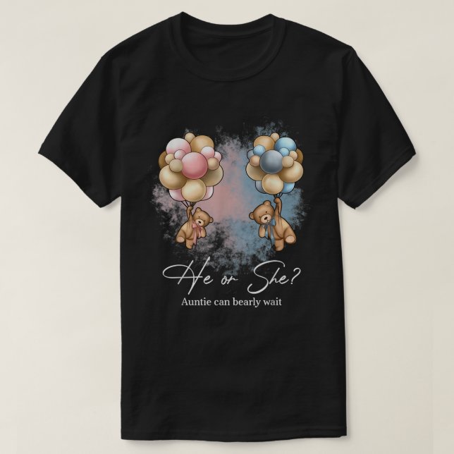 Bears Ballotie kan avboka vänta Gender Revea T Shirt (Design framsida)