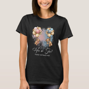 Bears Balloys Nanny kan avvakta Gender T Shirt