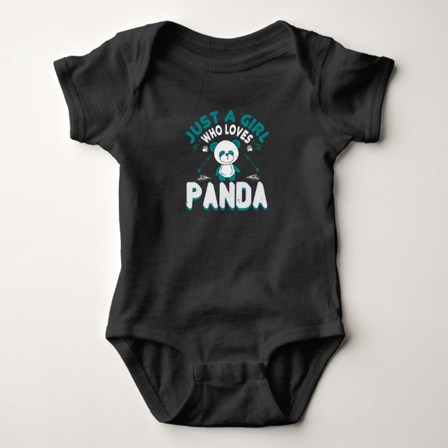 Bears - bara en flicka som Kärlek Panda T Shirt (Framsida)