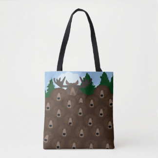 Bears Bears Bears Allover Tote Tygkasse