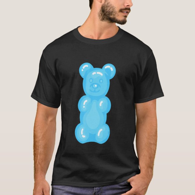Bears Children Light Blue Gummy Bear T Shirt (Framsida)