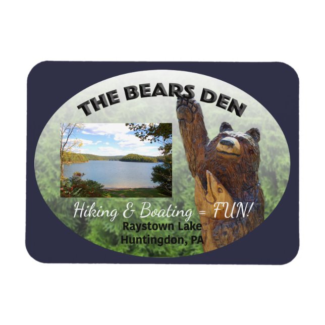 Bears Den Anpassade Magnet (Horisontell)