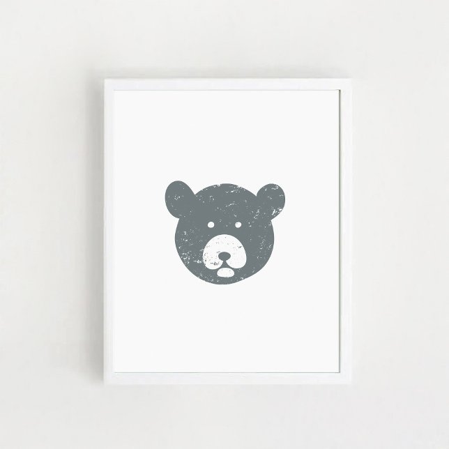 Bear's face poster (Skapare uppladdad)