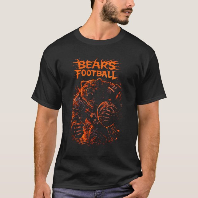 Bears Football – Raging Field Breaker T Shirt (Framsida)