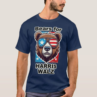 Bears for Harris Walz T Shirt