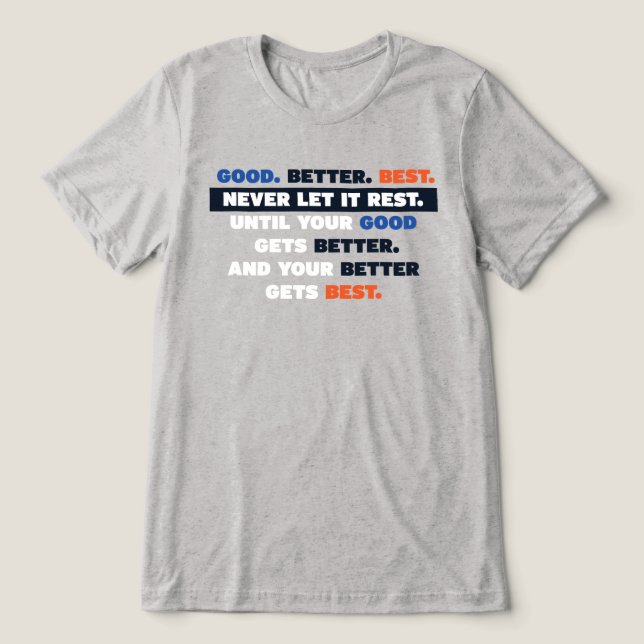 Bears Good Better Best Shirt T (Design Framsida)