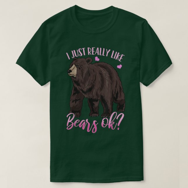 Bears Grizzly Bear T Shirt (Design framsida)