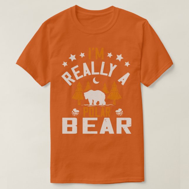 Bears Im Verkligen A Polar Bear T Shirt (Design framsida)