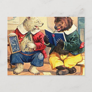 Bears Kept i skolan Vykort