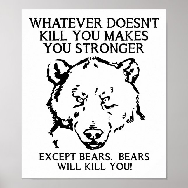 Bears kommer att Döda dig att Poster.. Poster (Framsidan)