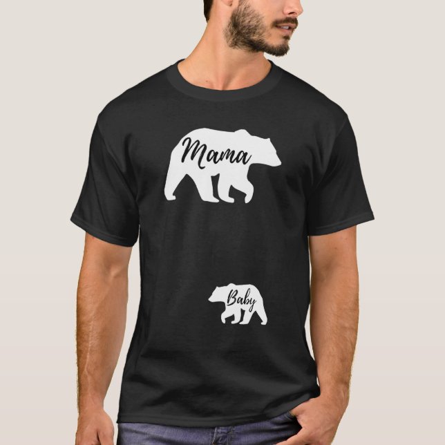 Bears Mor Baby Gravid annons Maternit T Shirt (Framsida)