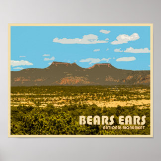 Bears Öron Nationalmonument Poster