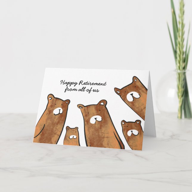 Bears pension-kort kort (Framsida)