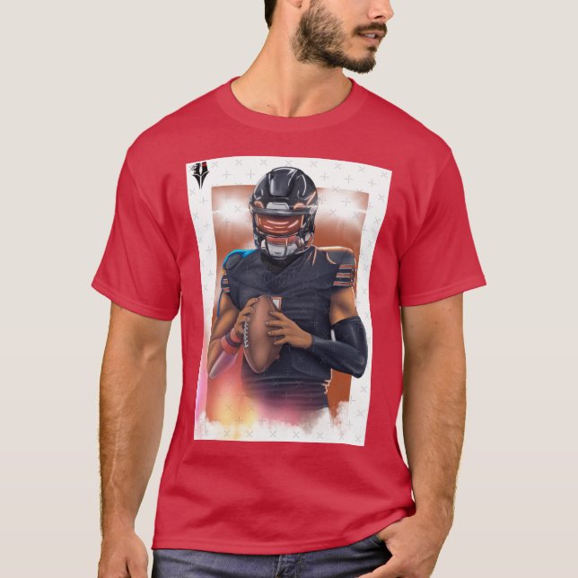 Bears QB Justin Fields T Shirt (Framsida)