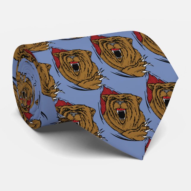 Bears Team Mascot Football Basketball Necktie Slips (Rullad)