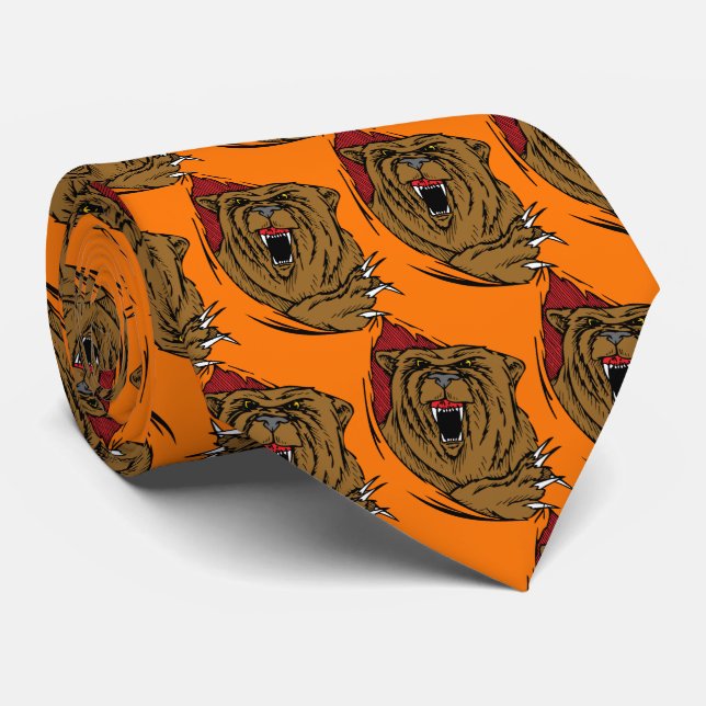 Bears Team Mascot Football Basketball Necktie Slips (Rullad)