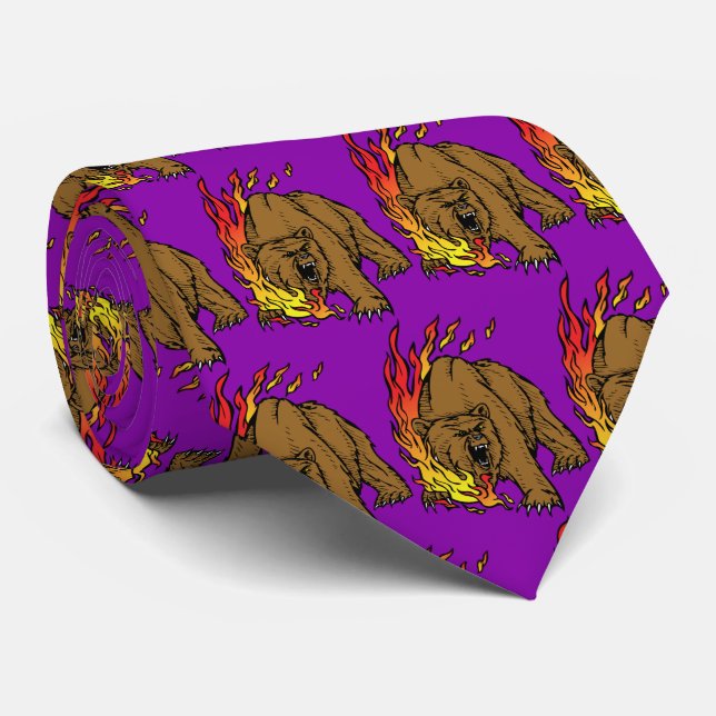 Bears Team Mascot Football Basketball Necktie Slips (Rullad)