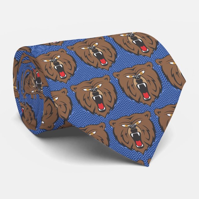 Bears Team Mascot Football Necktie Slips (Rullad)