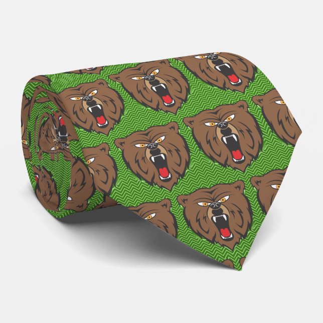 Bears Team Mascot Football Necktie Slips (Rullad)