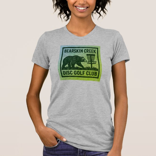 Bearskin Bäck Disk Golf Klubb T-Shirt - Kvinnor (Framsida)