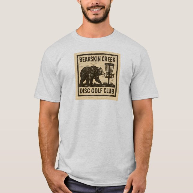 Bearskin Bäck - Manar Woodblock T Shirt (Framsida)